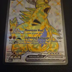 Pokemon TCG Obsidian Flames Tyranitar EX SV03 Holo Ultra Rare Card 211/197 - Image 3