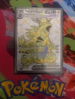 Pokemon TCG Obsidian Flames Tyranitar EX SV03 Holo Ultra Rare Card 211/197 - Image 1