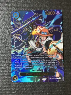 One Piece Portgas D Ace OP13 EB02-028 NM Carrying On His Will SP - Image 1