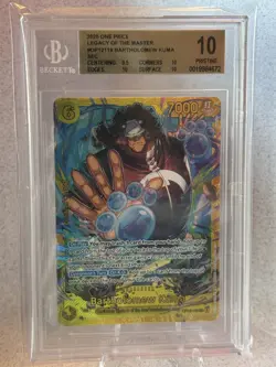 2025 One Piece Legacy of the Master Bartholomew Kuma OP12-119 BGS 10 - Image 1