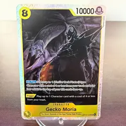 Gecko Moria OP14-104 SR Special Holo One Piece Card Game English Near Mint - Image 1