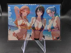 Vivi, Nami And Nico One Piece Holographic Anime Collectible Trading Card - Image 1