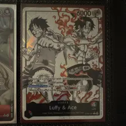 Bandai One Piece Card Game Luffy & Ace Leader ST30-001 Holo English 6000 - Image 1