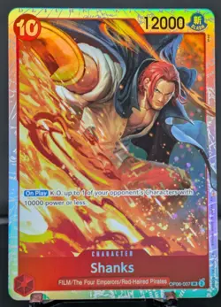 One Piece Shanks #OP06-007 English Premium Booster 2 Foil - Image 1