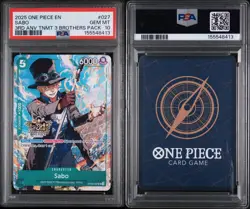 2025 ONE PIECE 3RD ANNIVERSARY TOURNAMENT 3 BROTHERS PACK SABO 027 PSA 10 - Image 1
