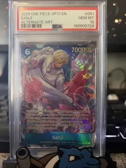 PSA 10 Sanji Alternate Art One Piece Op11-A Fist Of Divine Speed 051 - Image 1