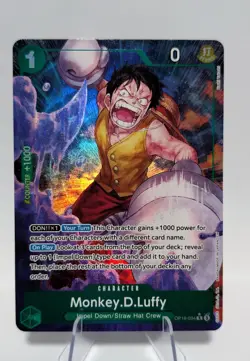 One Piece TCG - Monkey.D.Luffy - The Time of Battle OP16-034 Rare Alt Art - Image 1