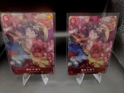 One Piece Card Game Chinese New Year Red Packet Monkey D. Luffy P-001 Promo X2 - Image 1