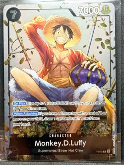 Monkey.D.Luffy (Tin Pack Set Vol. 2) Foil PR One Piece Promotion Cards P-075 NM - Image 1