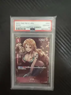 PSA 10 Nami ST01-007 Standard Battle Winner ONE PIECE Card Game Japanese 2022 - Image 1