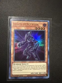 3X Yugioh Vision HERO Vyon GFP2-EN060 Ultra Rare 1st Edition NM - Image 1