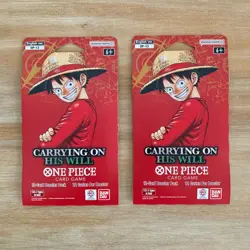 One Piece TCG OP-13 Carrying On His Will Sleeved Booster Pack Lot of 4 English - Image 2