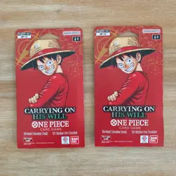 One Piece TCG OP-13 Carrying On His Will Sleeved Booster Pack Lot of 4 English - Image 4