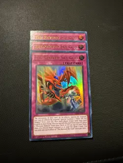 Yugioh The Revived Sky God X3 MP22-EN273 Ultra Rare 1st Edition Play Set - Image 1