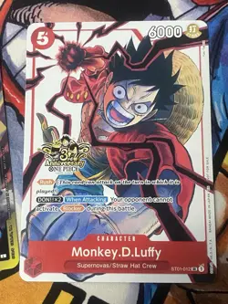MONKEY.D.LUFFY 3RD ANNIVERSARY TOURNAMENT 3 BROTHERS PACK ST01-012 + Rainbow - Image 2