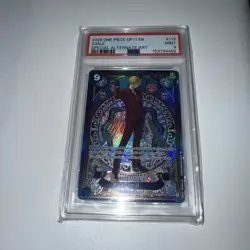 ONE PIECE SANJI SP FIST OF DIVINE SPEED SEC PSA 9 OP06-119 - Image 2