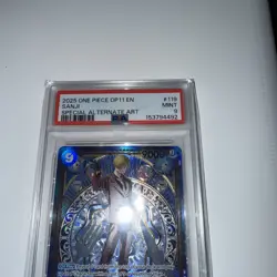 ONE PIECE SANJI SP FIST OF DIVINE SPEED SEC PSA 9 OP06-119 - Image 3