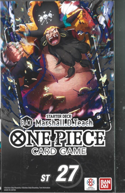 BANDAI ONE PIECE CARD GAME ST 27 MARSHALL D TEACH STARTER DECK EN - Image 1