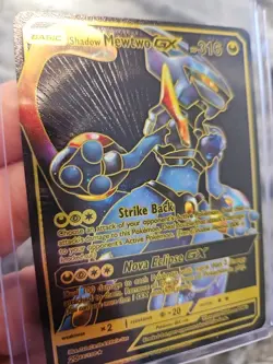 Shadow Mewtwo GX Black Foil Fan Art Vinyl Collector Pokemon Card 82/100 - Image 4