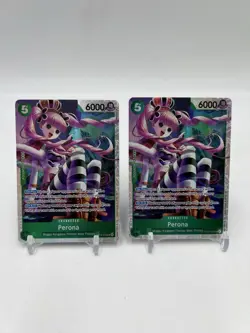 ONE PIECE TCG Perona OP14-033 SR The Azure Sea's Seven Foil English NM X 2 - Image 1