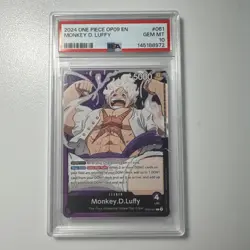 2024 One Piece OP09 English Monkey D. Luffy 5th Gear PSA 10 #061 - Image 1