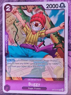 Buggy OP13-072 Rare Carrying On His Will One Piece Foil Near Mint - Image 1