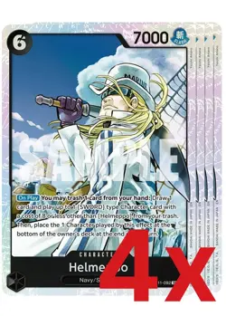 4x Helmeppo SR OP11-092 NM - One Piece TCG - Image 1