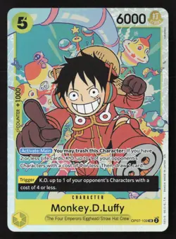 Monkey.D.Luffy (109) SR OP07-109 NM - One Piece TCG - Image 1