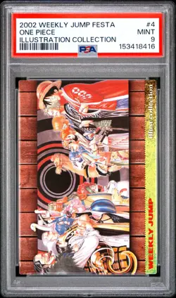 2002 Japanese Weekly Jump Festa One Piece #4 PSA 9 MINT Monkey D. Luffy - Image 3