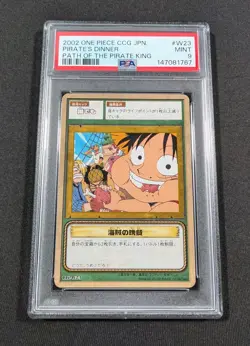 2002 Japanese One Piece CCG Pirate's Dinner LK-W23 PSA 9 MINT Path of the King - Image 1