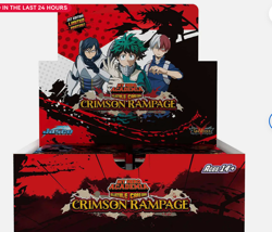 My Hero Academia CCG: Crimson Rampage Sealed Booster Box of 24 Packs : TCG Cards - Image 1