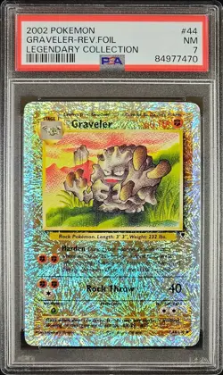 Pokemon Graveler 35/110 Legendary Collection 2002 Reverse Foil PSA 7 - Image 1