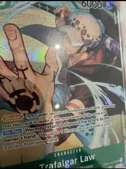 One Piece TCG Trafalgar Law SP Parallel Art Card OP01-047 PSA 10 - Image 3