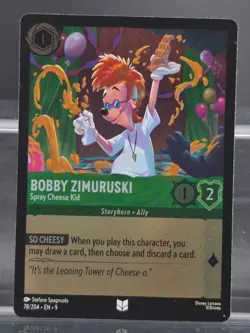 Disney Lorcana Bobby Zimuruski - Spray Cheese Kid 78/204 Fabled UC Foil 4 Cards - Image 1