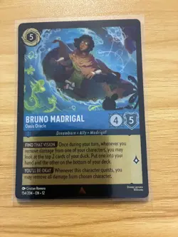 Bruno Madrigal - Oasis Oracle 154/204 Wilds Unknown Cold Foil Disney Lorcana - Image 1