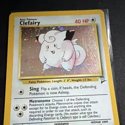 Wizards of the Coast Pokemon TCG Clefairy 6/130 Base Set 2 Holo Rare Eng HP40 - Image 2