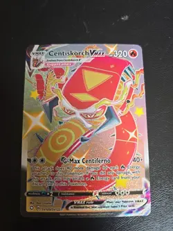 Centiskorch VMAX SV109/SV122 Shining Fates Ultra Rare Full Art Holo Pokemon TCG - Image 1