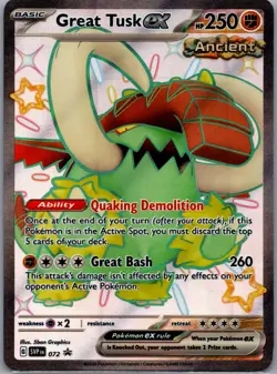 Great Tusk ex Promo SV: Scarlet & Violet Promo Cards 072 NM - Image 1