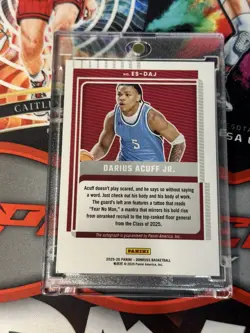Darius Acuff Jr 2025-26 Donruss Elite Signatures Explosion Kaboom Auto /49 - Image 3