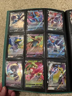 93 POKEMON V and VMax Rare & Promo Cards Lot w Binder Great Value NM Collection - Image 2