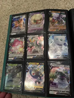 93 POKEMON V and VMax Rare & Promo Cards Lot w Binder Great Value NM Collection - Image 4