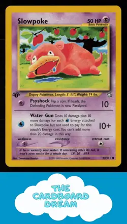 1st Edition Slowpoke Neo Genesis #073/111 Pokemon Card LP-MP WotC - Image 1
