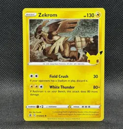 Zekrom 010/025 Holo Rare NM (Pokemon TCG: 25th Anniversary Celebrations) - Image 1