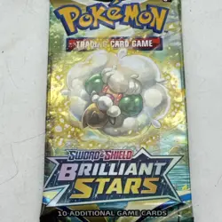Pokemon Sword & Shield Brilliant Stars TCG Booster Pack Lot of 3 New/Sealed - Image 4