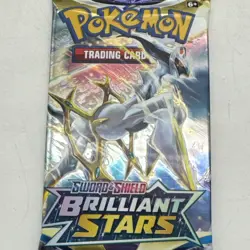 Pokemon Sword & Shield Brilliant Stars TCG Booster Pack Lot of 3 New/Sealed - Image 5