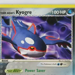 Team Aqua's Kyogre EX Team Magma vs Team Aqua 003/095 Mint Pokemon Card - Image 3