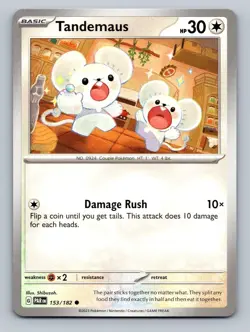 Pokemon - Tandemaus - 153/182 - Paradox Rift - NM/M - Image 1