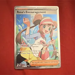 The Pokemon Company Rosa's Encouragement 114/088 POR Full Art Holo Ultra Rare - Image 1