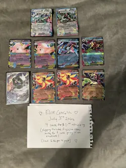 Bulk Pokemon with multiple holo/reverse holo + 10 EXs - Image 1