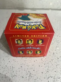Pokemon Charizard Nintendo 23k Gold Plated Burger King Trading Card Box New - Image 4